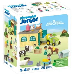 Playmobil Junior : Ferme avec tracteur et animaux - Playmobil
