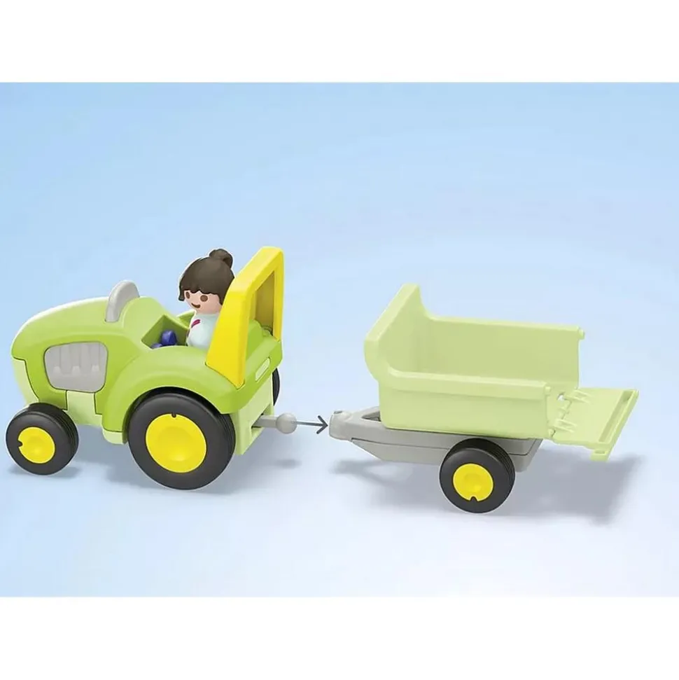 Playmobil Junior : Ferme avec tracteur et animaux - Playmobil