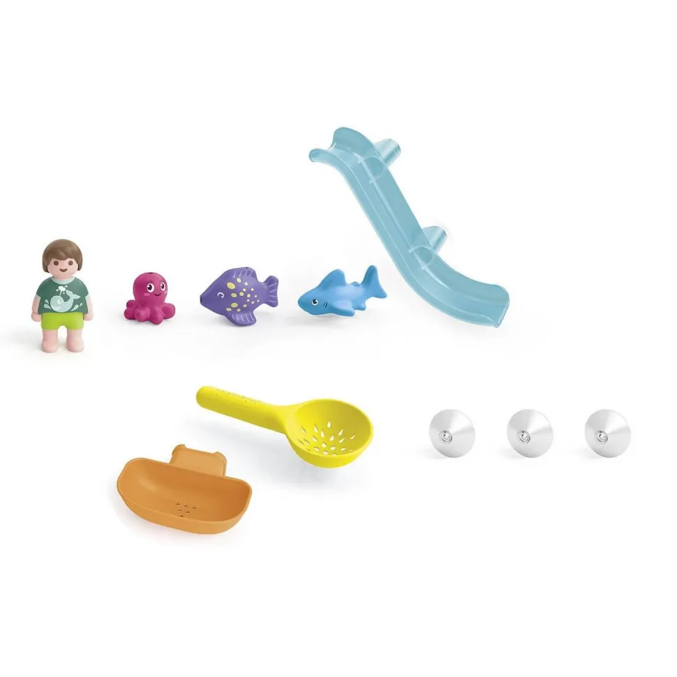 Playmobil Junior : Grand toboggan aquatique et animaux marins - Playmobil