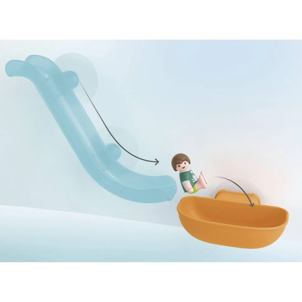 Playmobil Junior : Grand toboggan aquatique et animaux marins - Playmobil