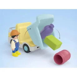 Playmobil Junior : Ouvrier avec camion et garage - Playmobil