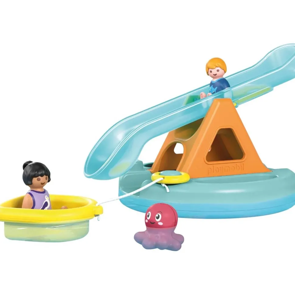 Playmobil Junior Aqua 71687 : Ilôt avec toboggan aquatique - Playmobil