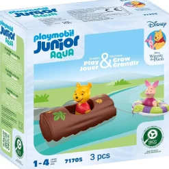 Playmobil Junior Aqua & Disney 71705 : Winnie et Porcinet avec tronc - Playmobil