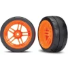 Pneus + Jantes Arriere Orange 1,9 (2) - Traxxas - Traxxas