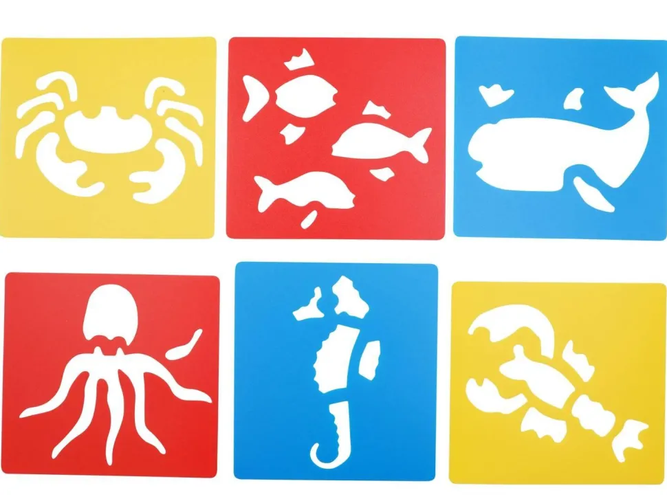 Pochoir animaux marins - Eduplay