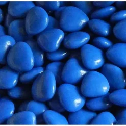 POCHON 500g MINI-COEUR, BLEU Océan brillant (mini-coeurs) - RueDeLaFete