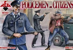 Policemen and citizens - 1:72e - Red Box - Red Box