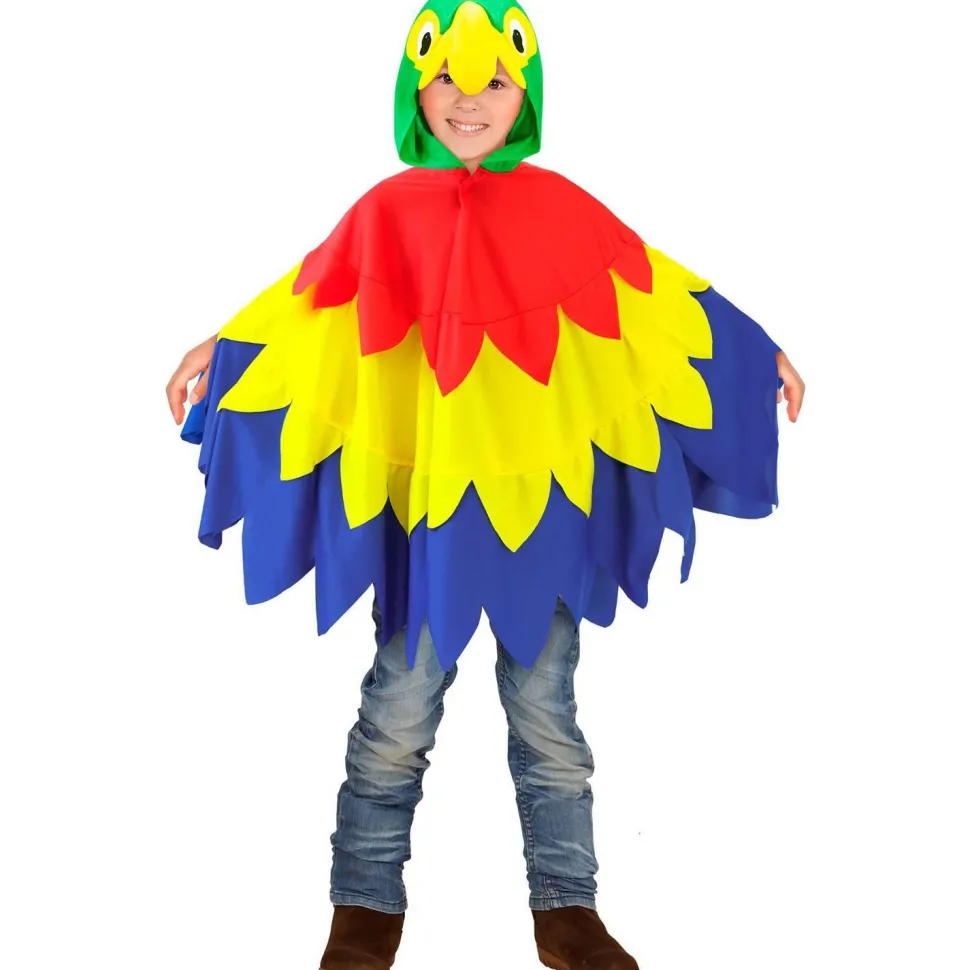 Poncho Perroquet -Enfant - RueDeLaFete