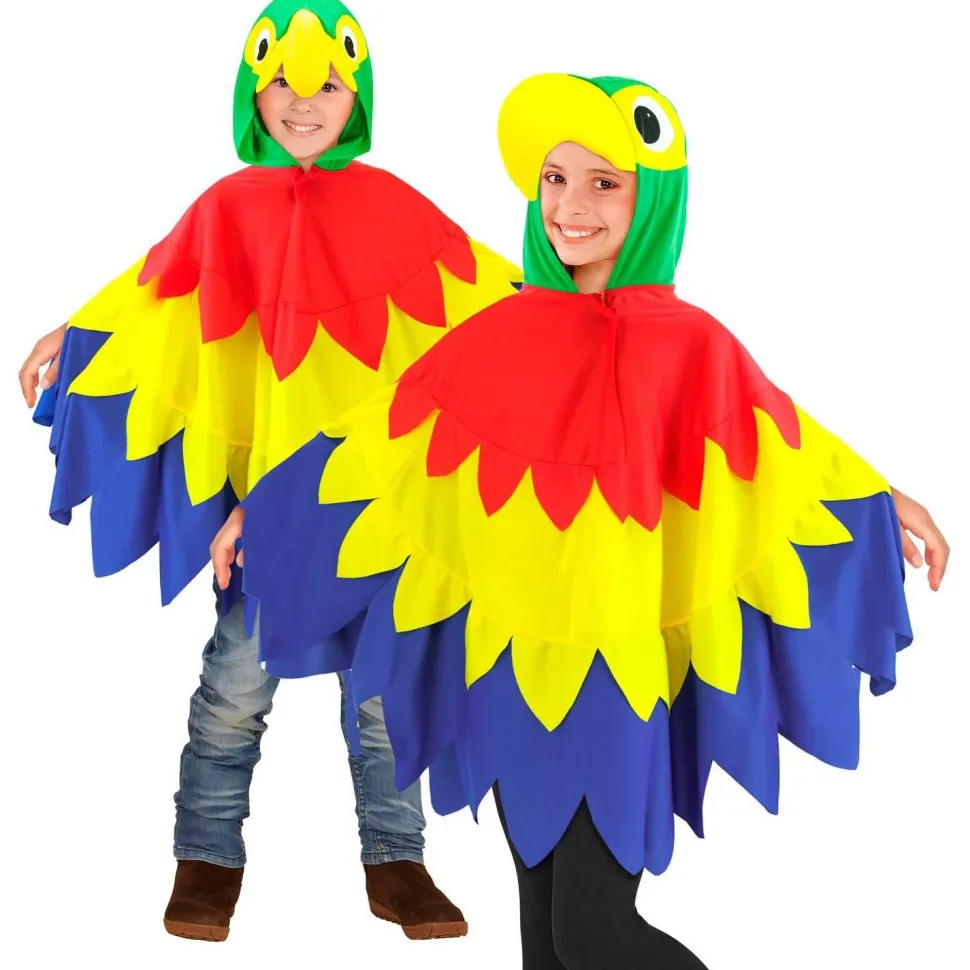 Poncho Perroquet -Enfant - RueDeLaFete