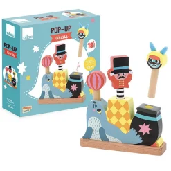 Pop-up en bois : Circus - Michelle Carlslund - Vilac