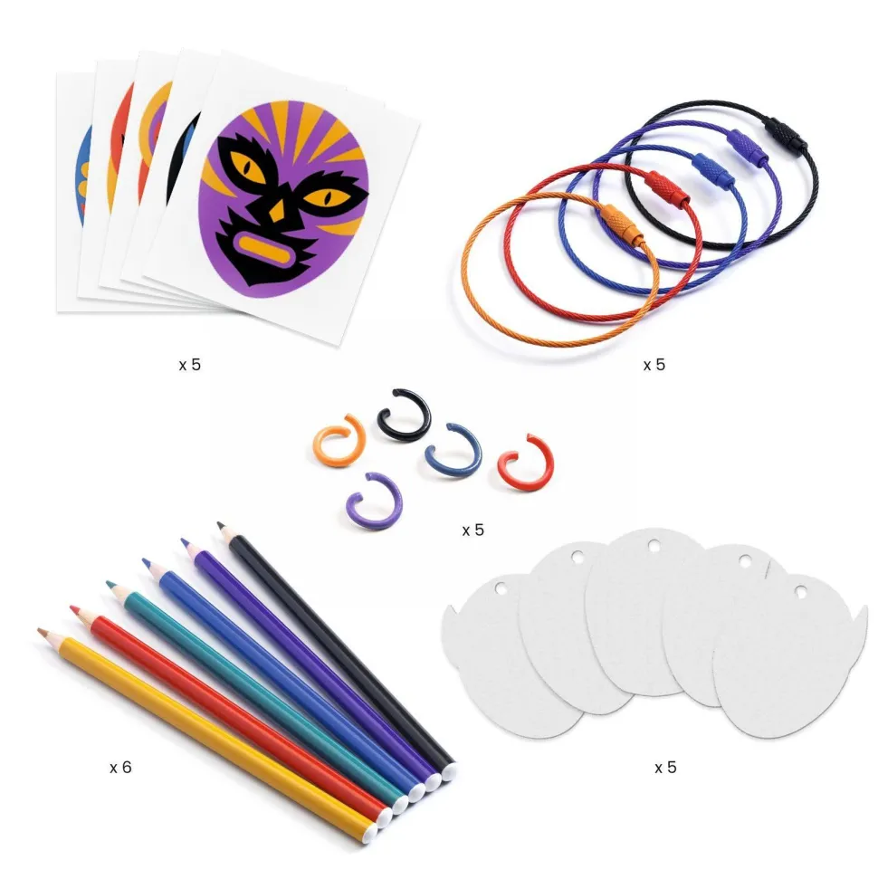 Porte-clefs catcheurs - Djeco