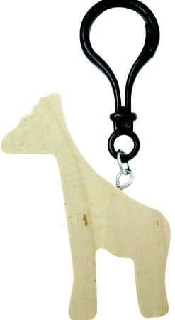 Porte-clefs figures bois animaux, set de 12 - Eduplay
