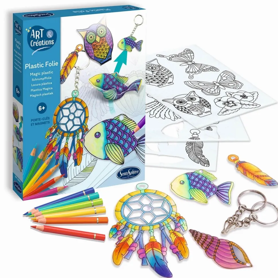 Porte-clés et magnets Plastic Folie - Art & Créations - Sentosphère