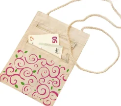 Porte-monnaie en coton nature avec bandoulière - Eduplay