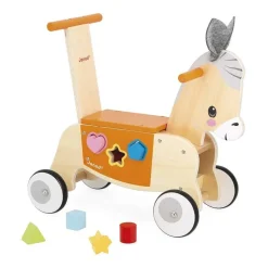 PORTEUR ANE EN BOIS - Janod