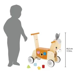 PORTEUR ANE EN BOIS - Janod