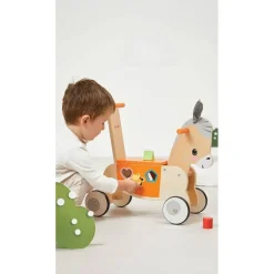 PORTEUR ANE EN BOIS - Janod