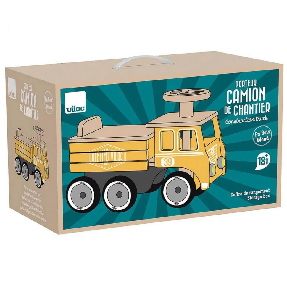 Porteur camion de chantier en bois - Vilac