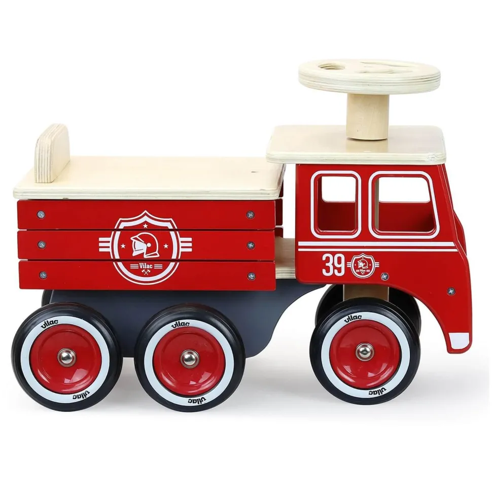 Porteur camion de pompiers - Vilac