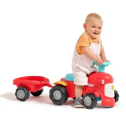 Porteur tracteur avec remorque Maurice : Rouge - Falk / Falquet