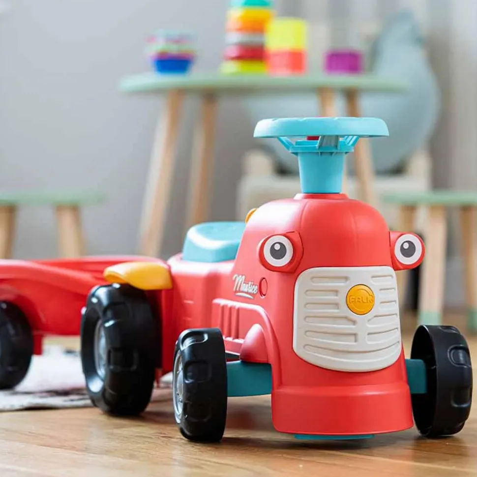 Porteur tracteur avec remorque Maurice : Rouge - Falk / Falquet