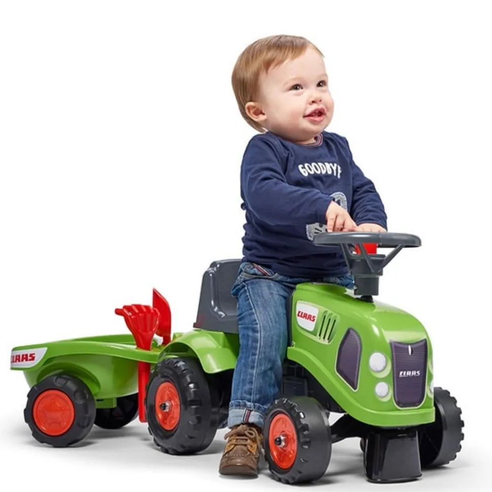 Porteur tracteur Baby Claas avec remorque - Falk / Falquet