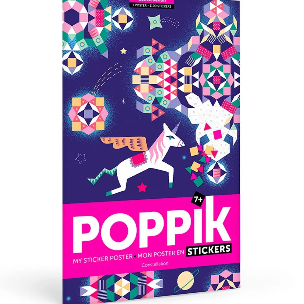 Poster créatif + 1000 stickers : constellation - Poppik