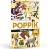 Poster pédagogique + 49 stickers : LES CHEVAUX - Poppik