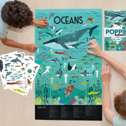 Poster pédagogique : oceans - Poppik