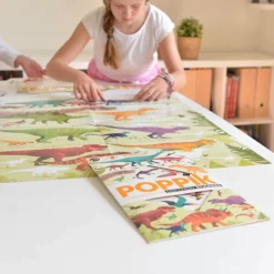 Poster pédagogique et stickers : Dinosaures - Poppik