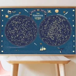 Poster pédagogique et stickers : Étoiles phosphorscentes - Poppik