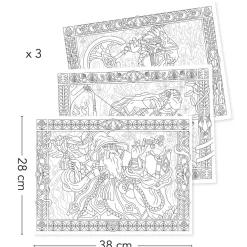 Posters à colorier : Colouring Gallery : Héroïque - Djeco