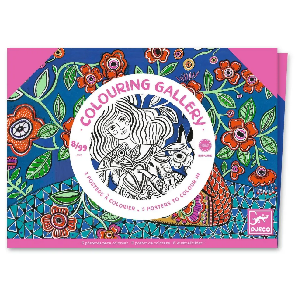 Posters à colorier : Colouring Gallery : Floraison - Djeco