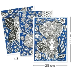 Posters à colorier : Colouring Gallery : Floraison - Djeco