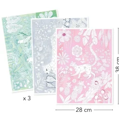 Posters à colorier : Colouring Gallery : Sauvage - Djeco