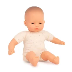 Poupée Bébé Asiatique avec corps en tissu 32cm - Miniland