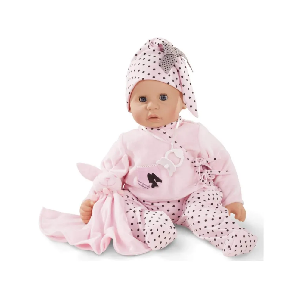 Poupée Cookie 48 cm : Tenue rose à pois noirs - Gotz