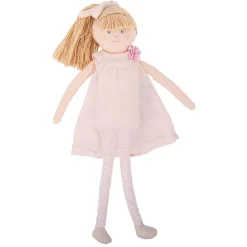 Poupée en Robe 30Cm - Coton Bio Rose Poudré - Trousselier