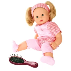 Poupée Maxy Muffin 42 cm cheveux blonds avec tenue rose et brosse - Gotz