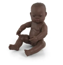 Poupee Bébé Garçon - Africain - 40 cm - Miniland Educational