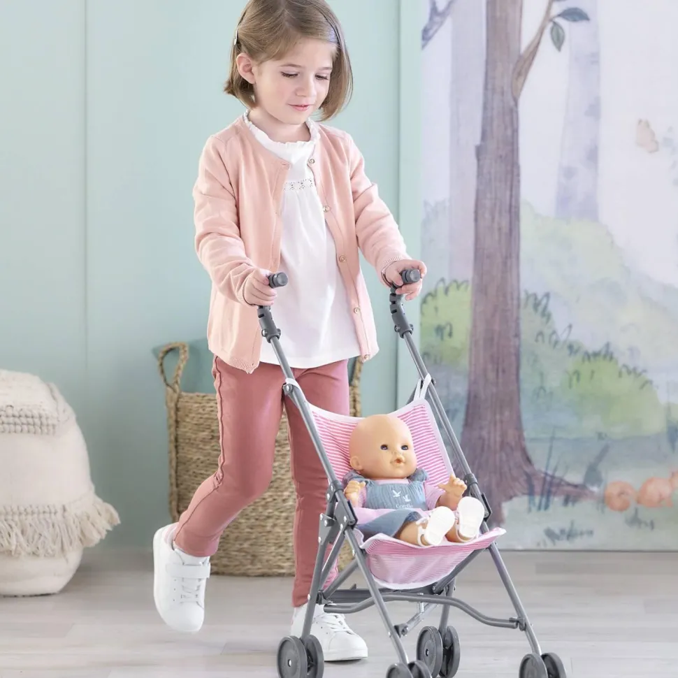 Poussette canne Rose pour poupon 36/42/52 cm - Corolle
