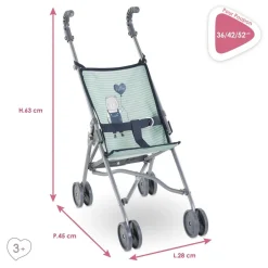 Poussette canne Sauge pour poupon 36/42/52 cm - Corolle