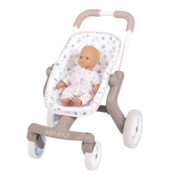 Poussette pour poupée jusqu'à 42 cm : Pop Baby Nurse - Smoby