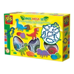 Pâte à modeler - Méga kit dinosaures avec moules - SES Creative
