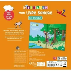 P'TIT LOUP - MON LIVRE SONORE - LES ANIMAUX - Editions Auzou
