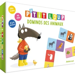 P'TITS JEUX - P'TIT LOUP - DOMINOS DES ANIMAUX - Editions Auzou