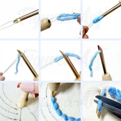 Punch Needle : Petit Renne - avec cadre - Figured'Art