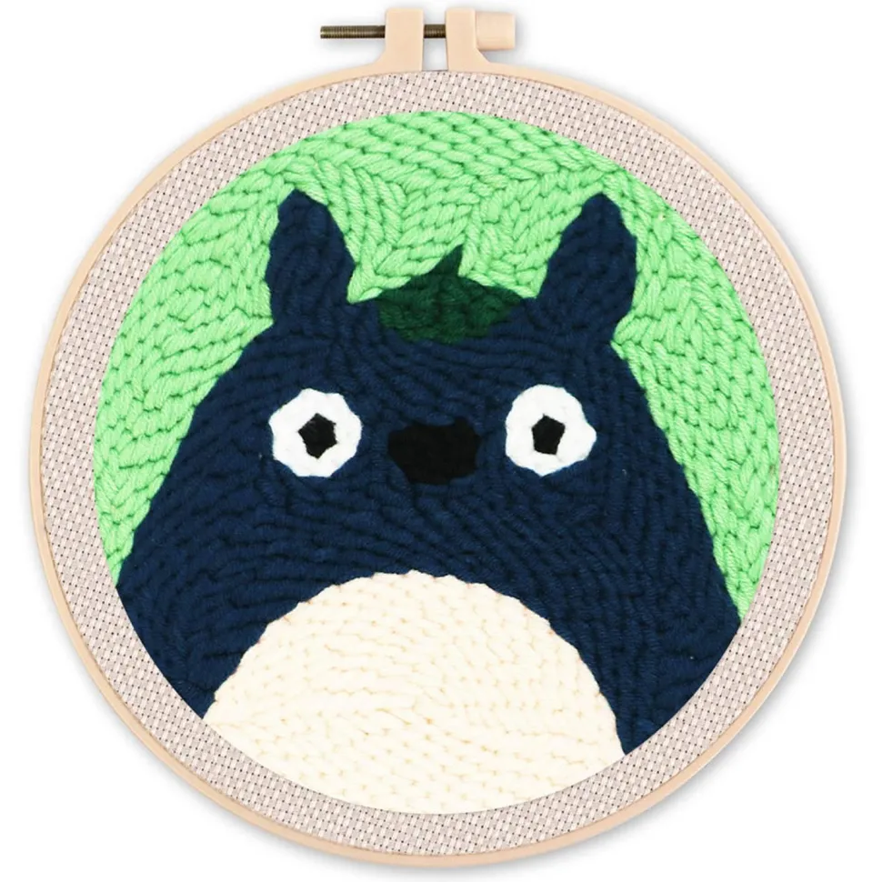 Punch Needle : ête de Chinchilla - avec cadre - Figured'Art