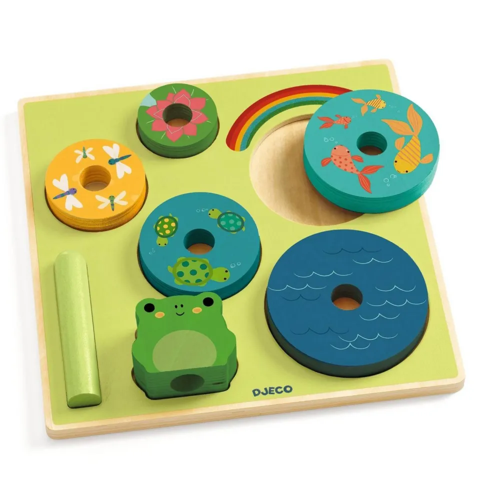 Puzzle à encastrer : Puzz & Stack Rainbow - Djeco