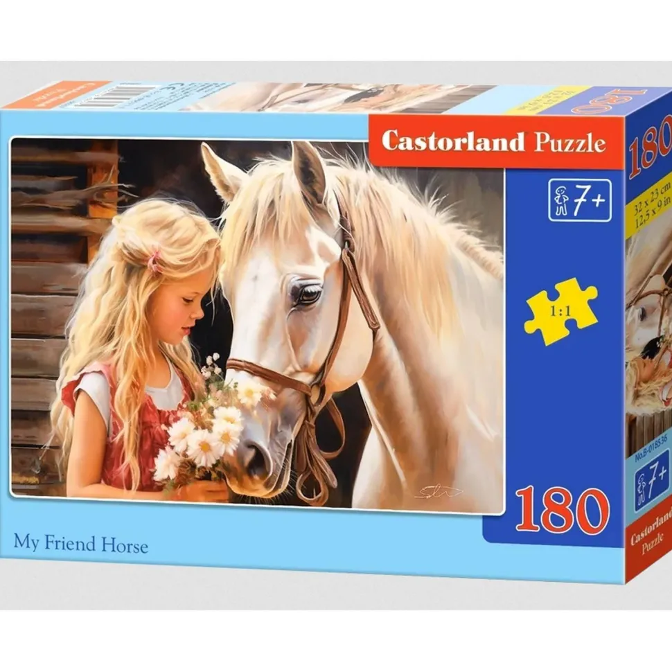 Puzzle 180 pcs : Mon ami le cheval - Castorland